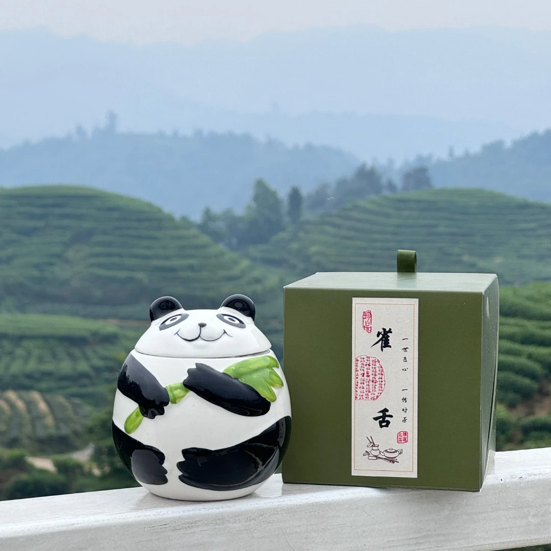 【小团圆·茶】四川雀舌绿茶2024新茶早春头采雀舌50克 品鉴 伴手礼