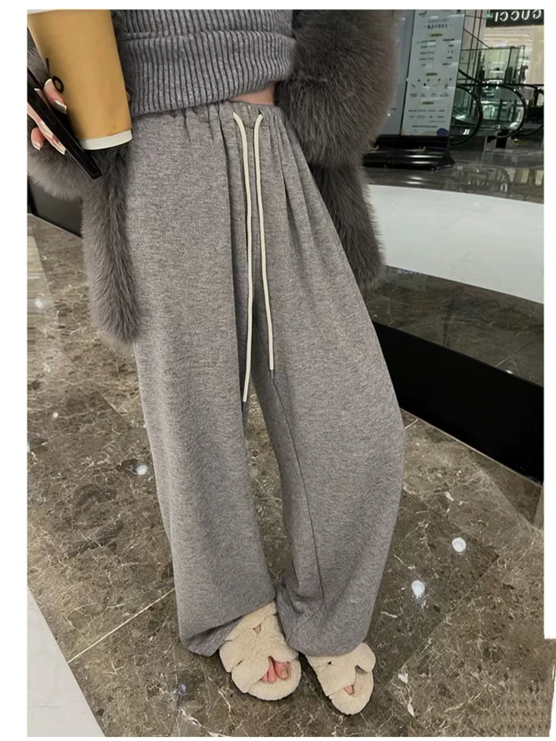 6613新款冬季加绒羊绒糯米裤（宝曼）