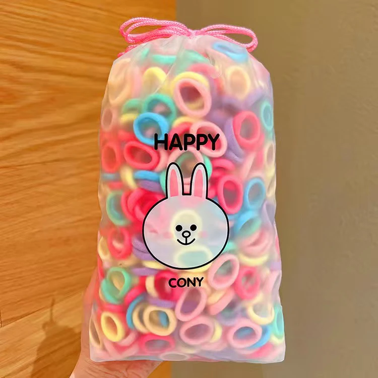 【700根】发圈宝宝毛巾圈不伤发高弹力小圈女童糖果色发绳发饰彩色