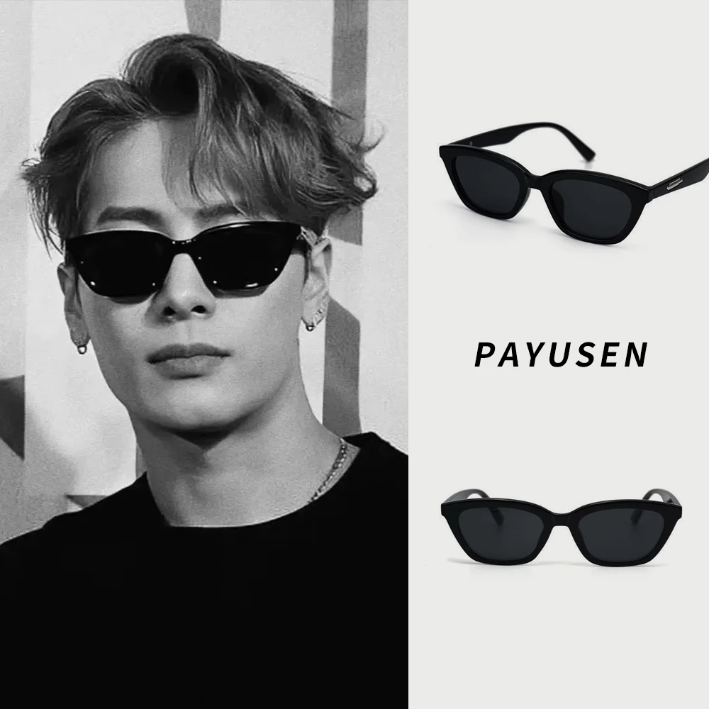 PAYUSEN时尚百搭复古墨镜女LOTI猫眼复古网红防紫外线太阳眼镜男