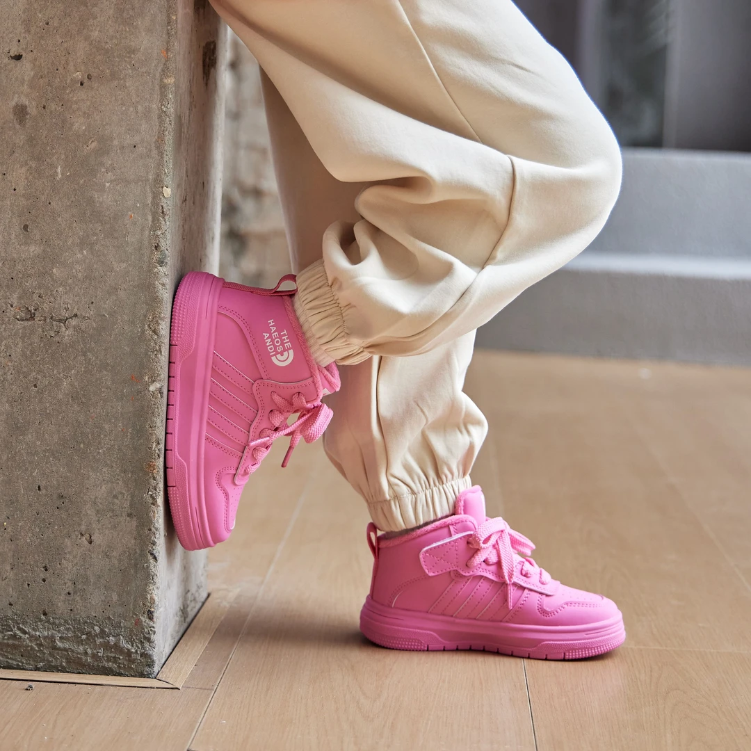 〖ANDI〗订制冬款中大童三条杠高帮加绒板鞋1729