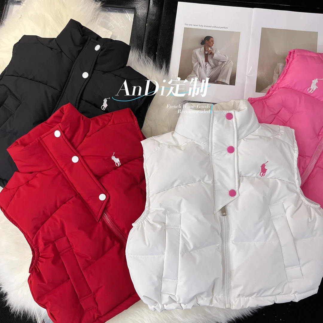 〖ANDI〗订制秋冬款简约新款中大童韩版百搭棉马甲2903