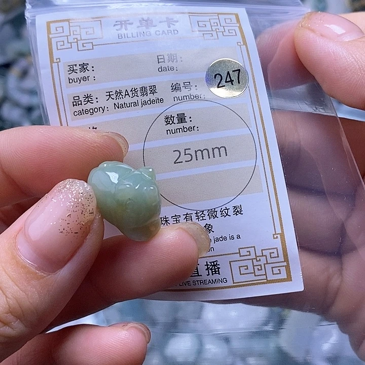 翡翠颈饰未镶嵌吊坠