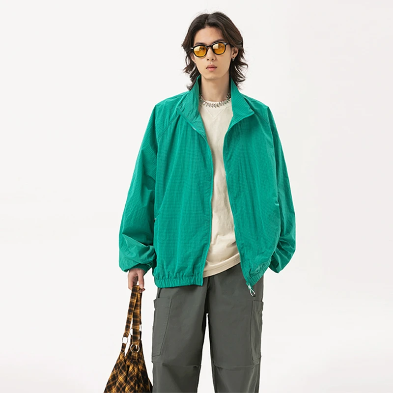 Pai 轻薄立领拉链防晒服 透气处理 水洗发泡 宽松百搭薄款防晒衣