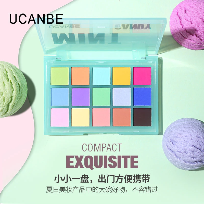UCANBE15色马卡龙盘带贴纸珠光夏日小清新玩妆眼影夏日美妆彩色