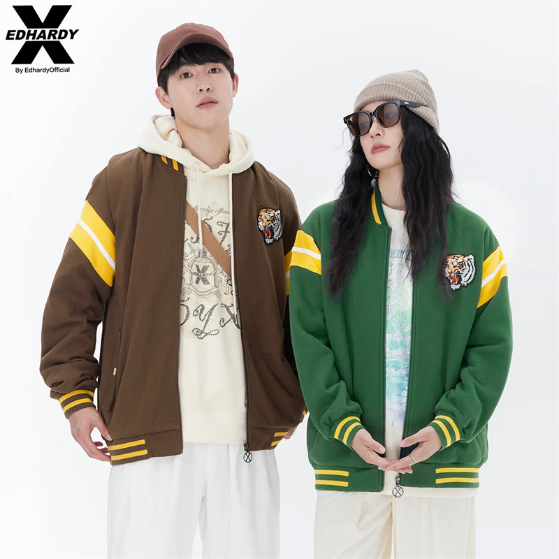【球鞋派专属】EDHARDY X虎头学院风棒球服夹克外套秋冬X1A3SP10756