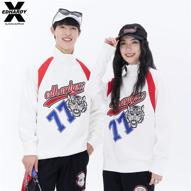 EDHARDY X虎头套头卫衣edx潮牌高级感男装痞帅情侣X1A4VO11680