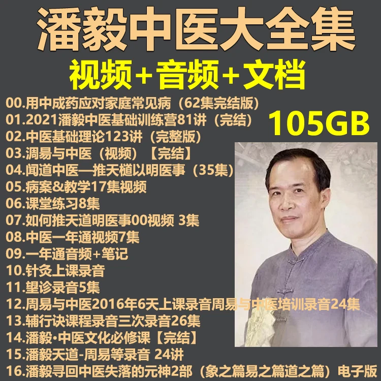 潘毅中医基础理论训练营一年通文化中成药2023视频网课程视频全集