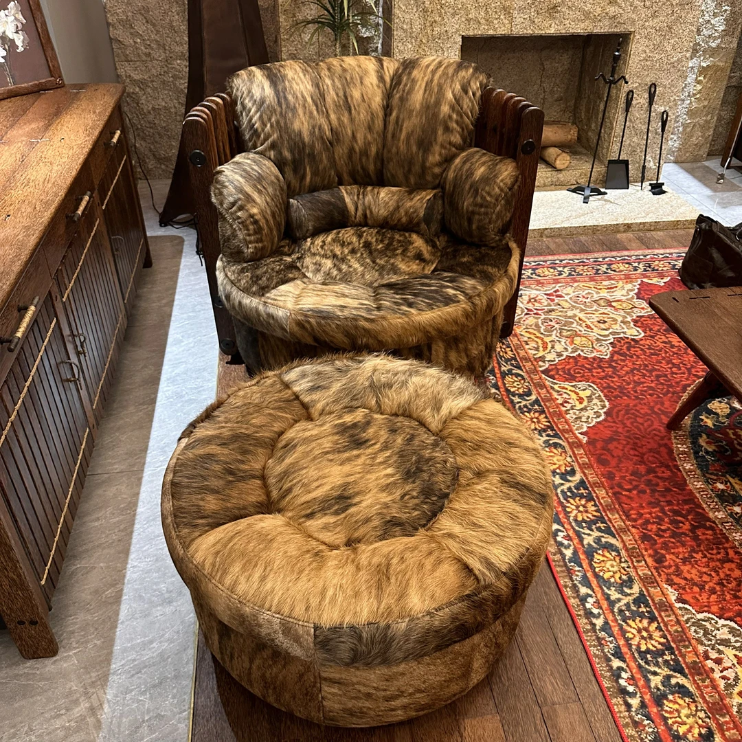 PACIFICGREEN亚洲单人沙发椰木定制 107*103*89cm 部落风手工艺术