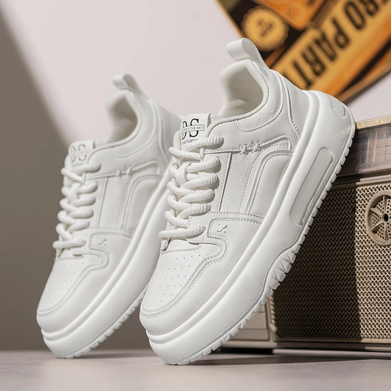 2024夏秋季休闲板鞋男透气时尚百搭运动男鞋青春男士学生男鞋子