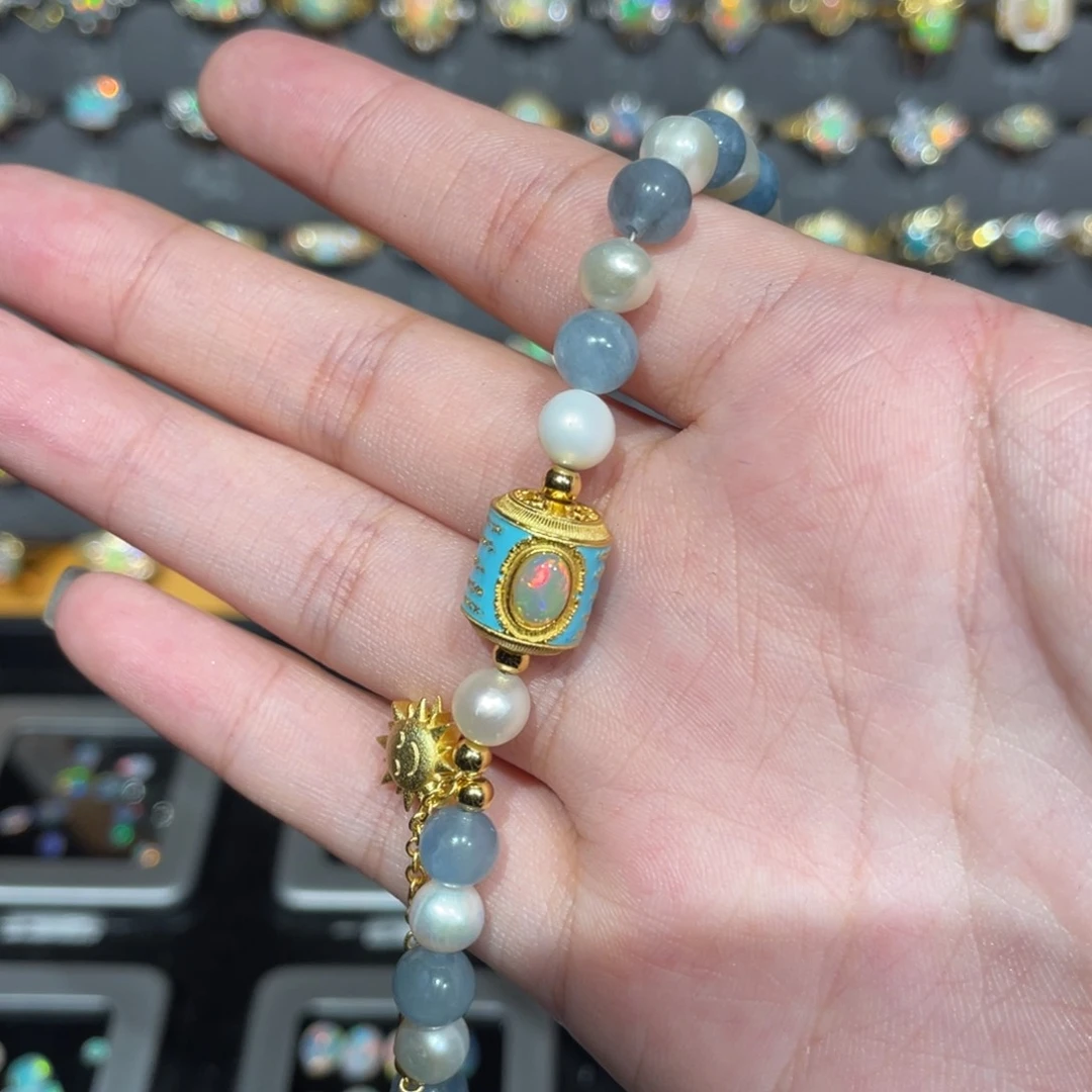 欧泊手链—银S925镶嵌