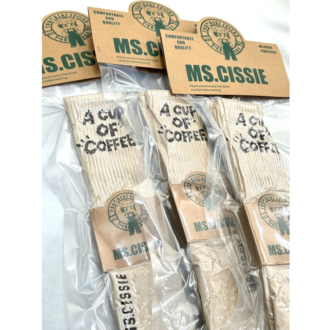 小雅姐姐 【咖啡染】咖啡染袜毛巾底一组三双防臭中高筒吸汗IC07