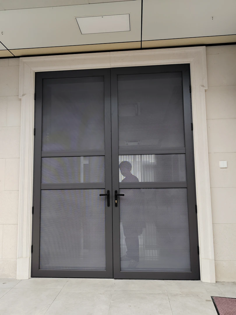 9公分外框金刚网平开门，防蚊虫防宠物抓，可拆卸