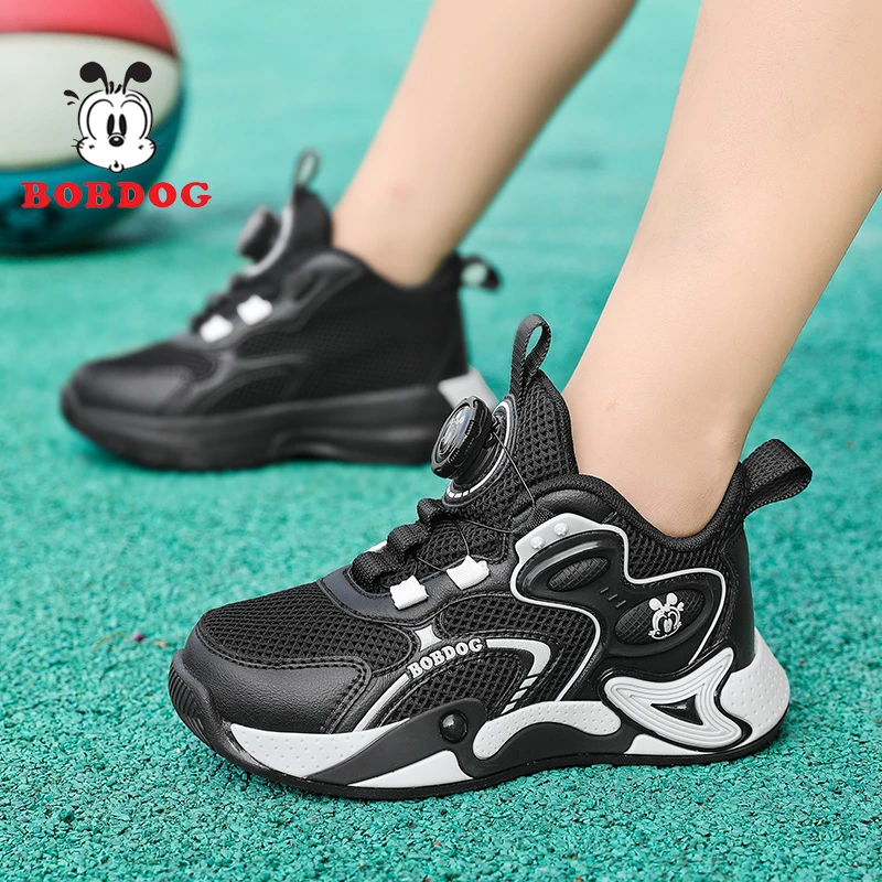 巴布豆儿童专业实战运动篮球鞋透气网面春秋款2025新款夏款中大童