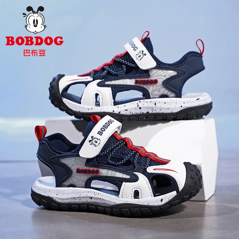 巴布豆童鞋男童凉鞋2025夏季新款儿童沙滩鞋包头男孩防滑运动鞋潮