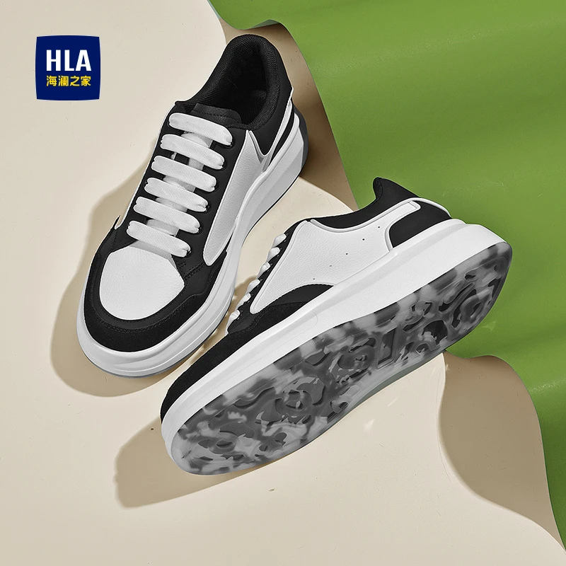 HLA/海澜之家男鞋2025春季新款男鞋软底休闲百搭防滑耐磨时尚板鞋