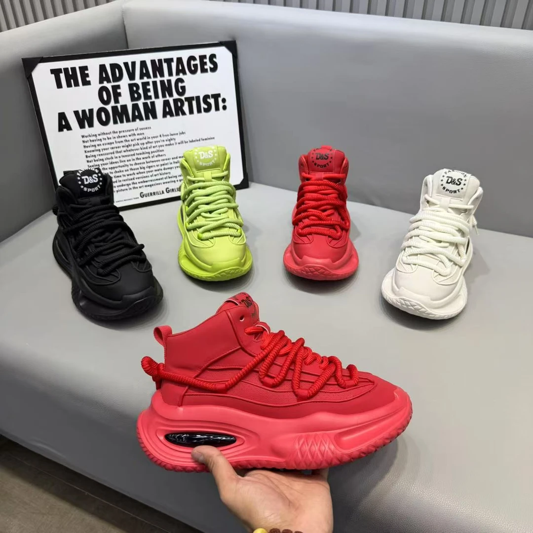 8620Cds【单棉同款】高帮气垫男士老爹鞋（标准码）