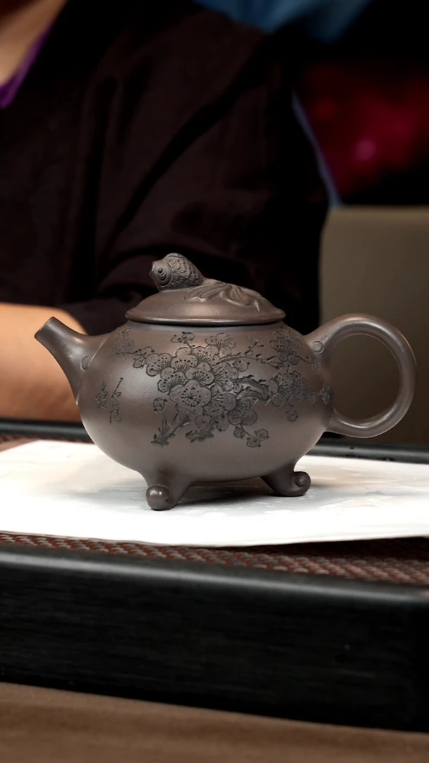 【闪购商品】紫砂茶壶【P074】金玉满堂 350cc