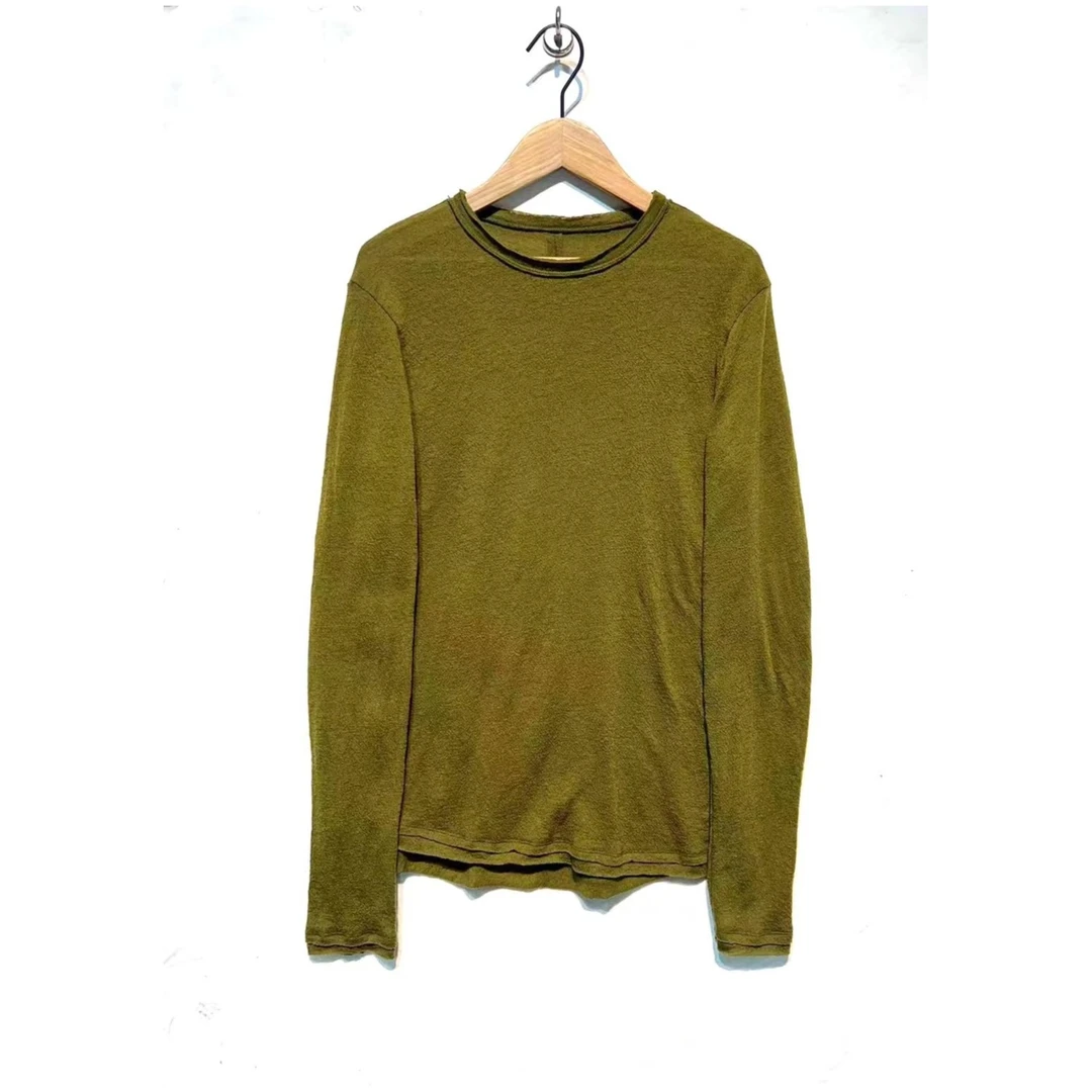 左岸迷香 Z23FW4008 布衣分享秋冬百搭保暖圆领羊毛针织衫长T恤