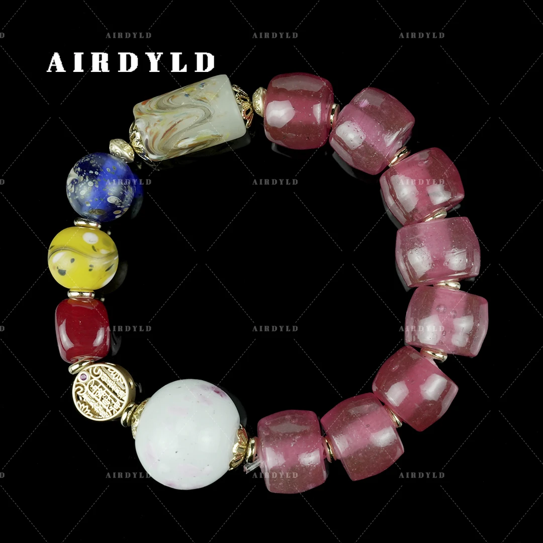 黄铜琉璃手链 【苏暖】东方美学时尚百搭轻奢民族风百搭国风手链