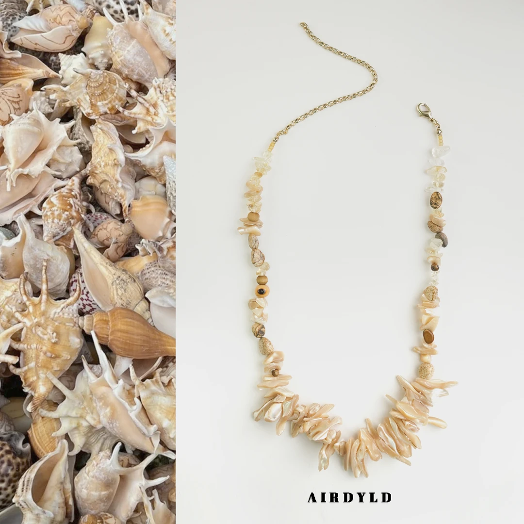 黄铜项链 【海枯石烂】波西米亚风复古民族风文艺手工贝壳项链