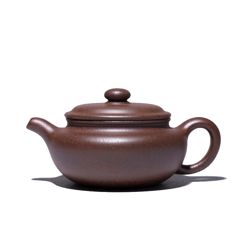 大吉羊柴烧 宜兴紫砂壶茶壶 原矿本山绿泥小仿古130ml庄泽明