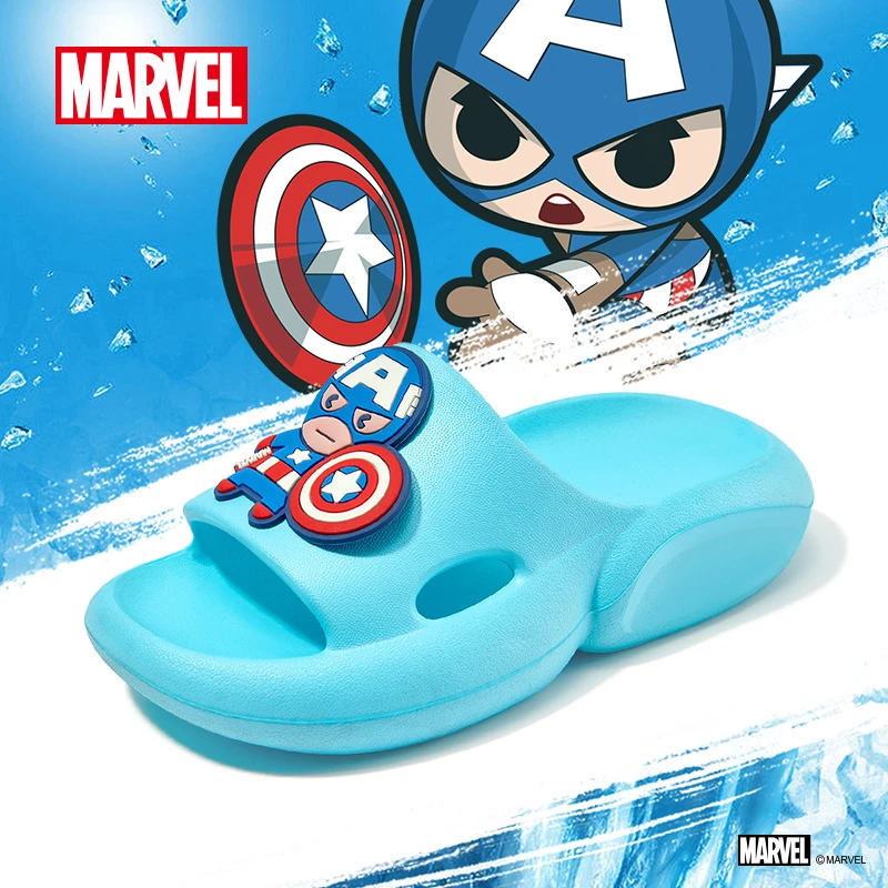 迪士尼夏季卡通软底凉拖鞋男童女童防滑外穿厚底沙滩拖鞋尤莱特