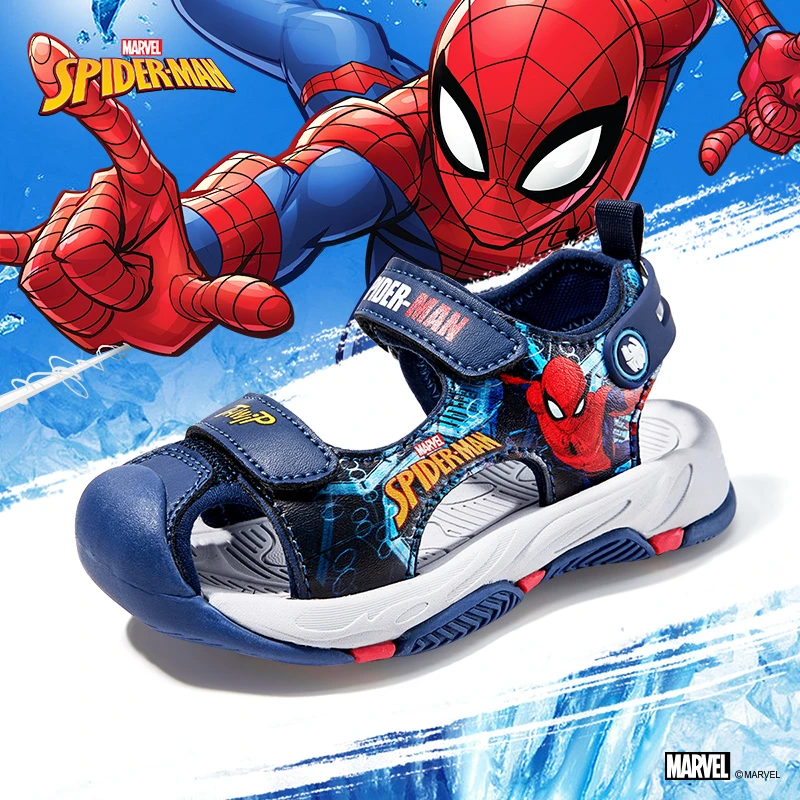 .漫威迪士尼童鞋男童凉鞋夏季包头运动小孩软底沙滩鞋男孩DM2303S