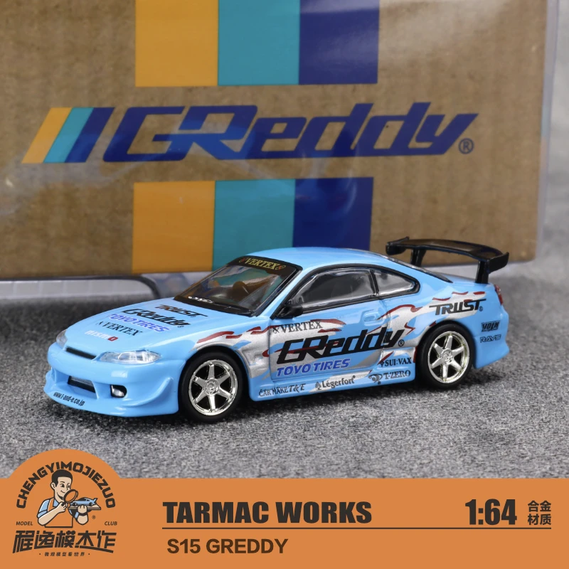 Tarmac Works TW 1:64 S15 GREDDY 合金汽车模型