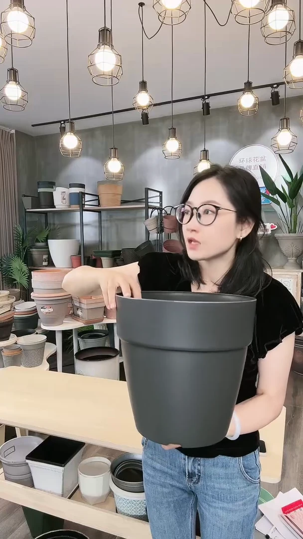 【闪购商品】塑料20CM以下8寸雪松木桶2只无孔不带托古堡色