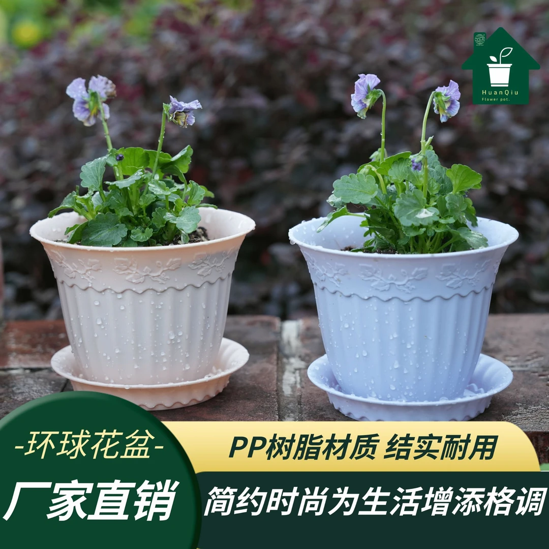 HUAN QIU/环球环球RPN6刻花花盆桌面花盆