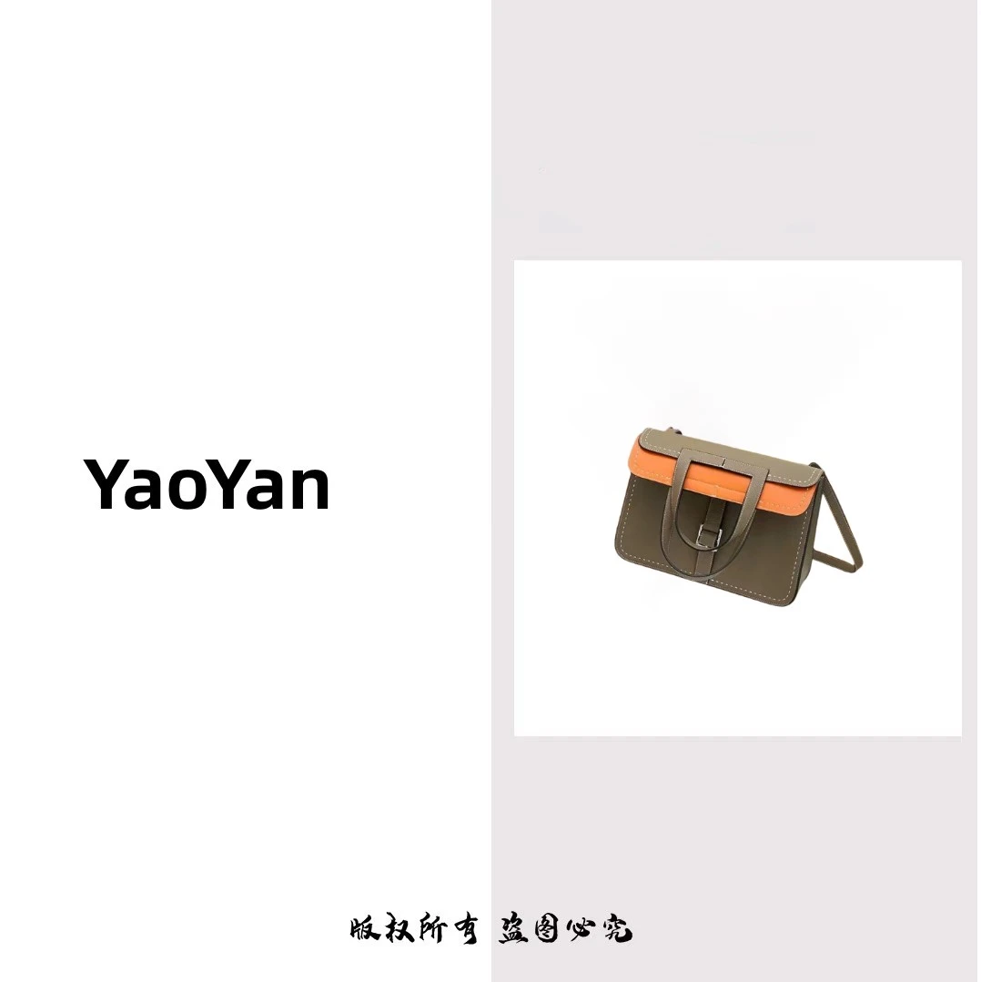 yaoyan原创设计经典女士潮包 单肩斜挎休闲包灰色
