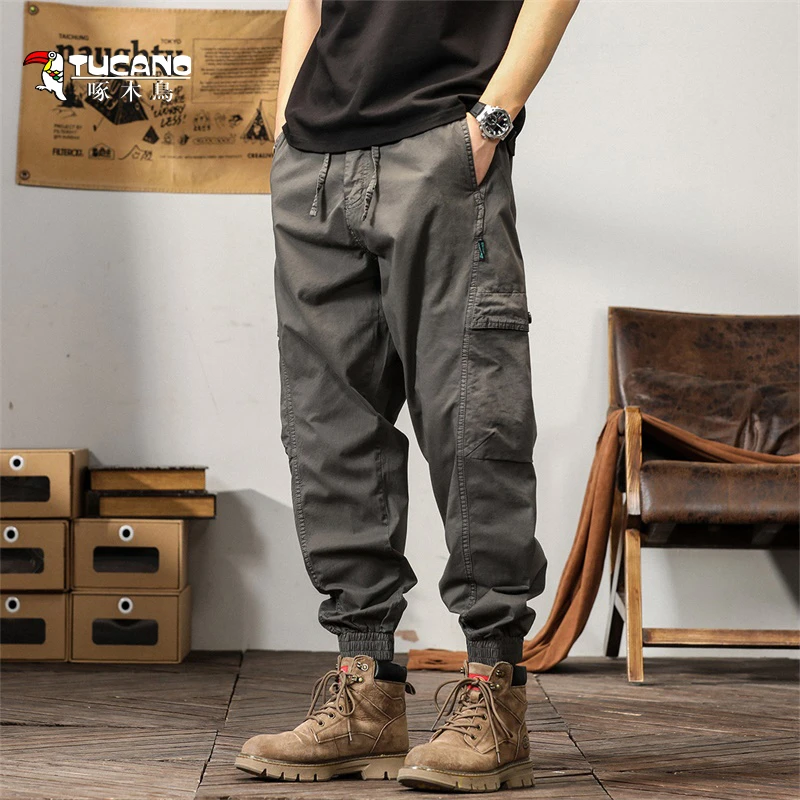 TUCANO/啄木鳥休闲裤秋季百搭长裤 修身潮流男女同款多口袋S1662