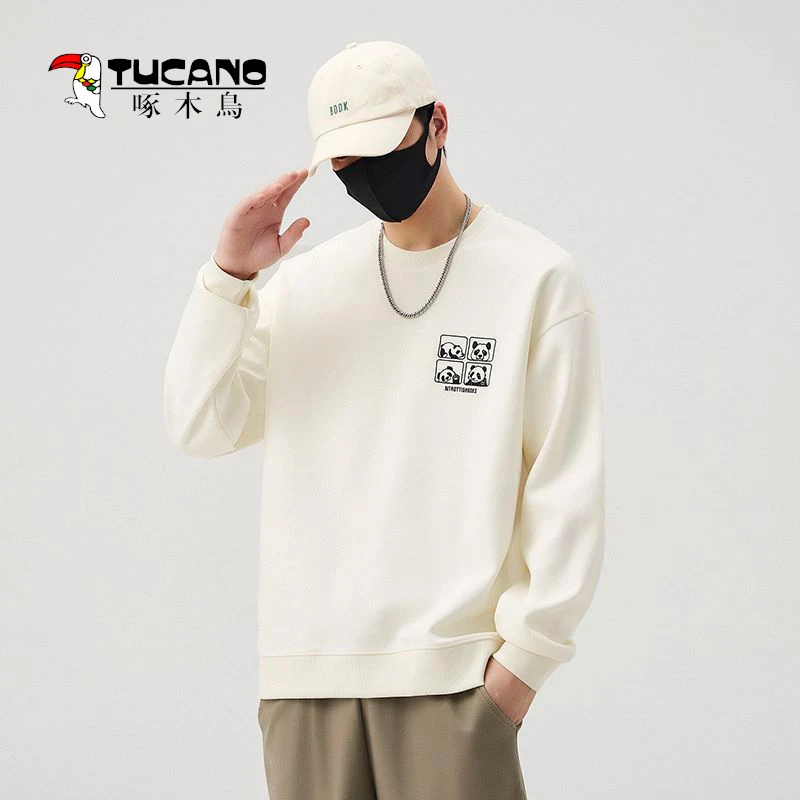 TUCANO/啄木鳥秋季男上衣男女同款 春秋长袖休闲宽松潮流圆领2390