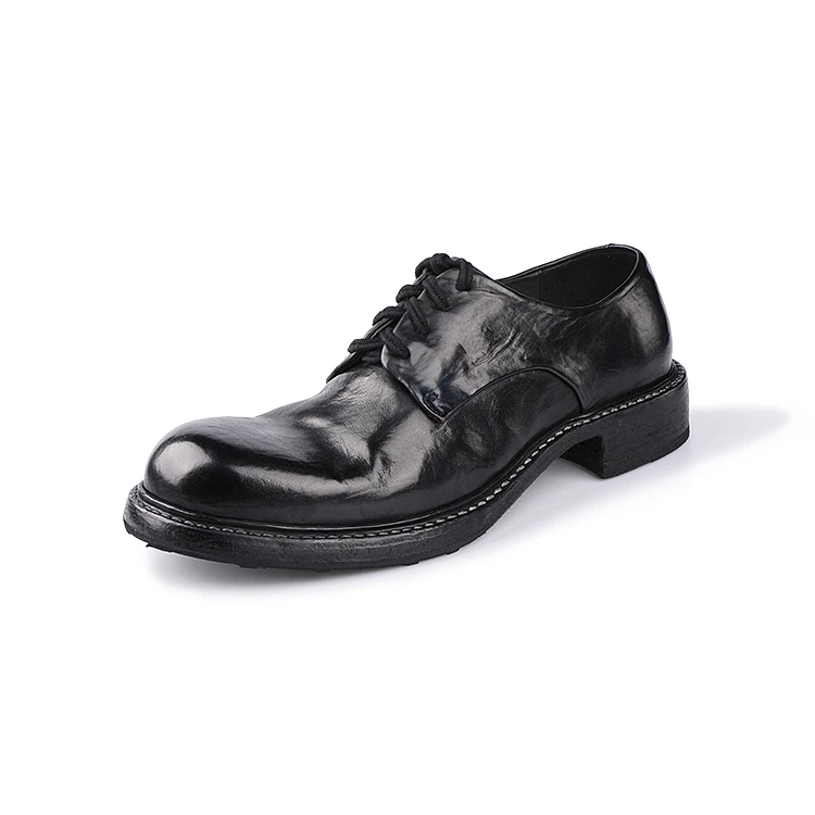 Bruce payne水洗马皮Vibram固特异防滑耐磨比桑德大头德比鞋