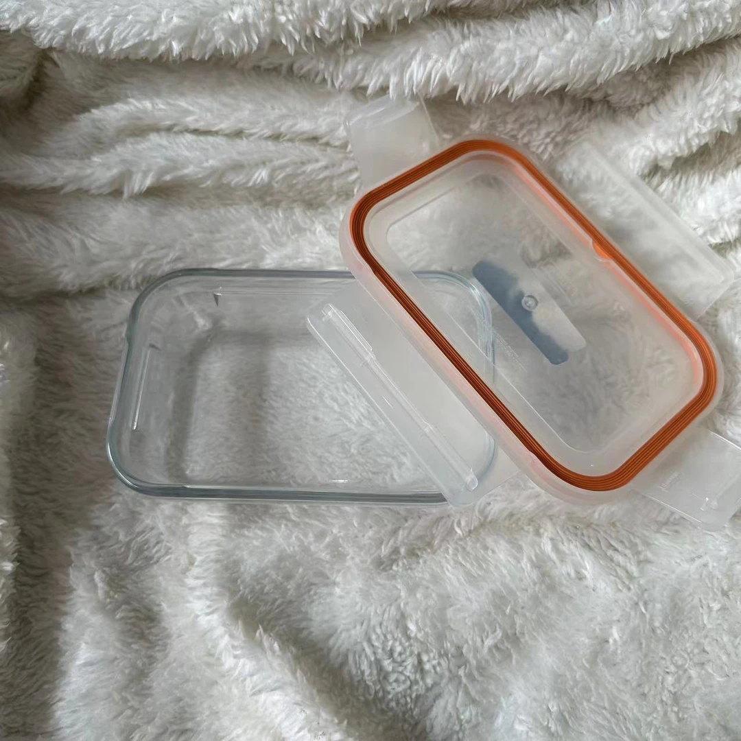 韩国 | 食品级冰箱保鲜微波炉加热玻璃保鲜盒395ml   玻璃碗