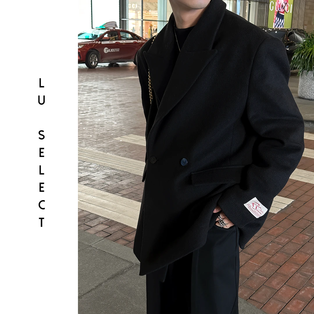 时髦鹿 休闲阔版西装