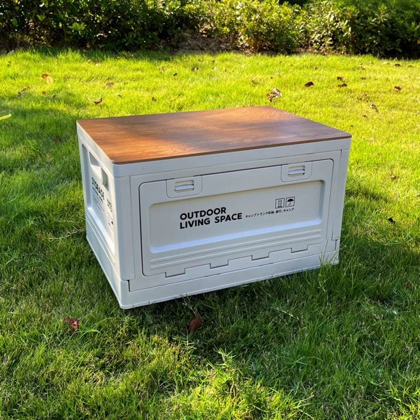 户外露营收纳箱折叠箱野营整理箱车载后备箱储物箱野餐桌子摆地摊