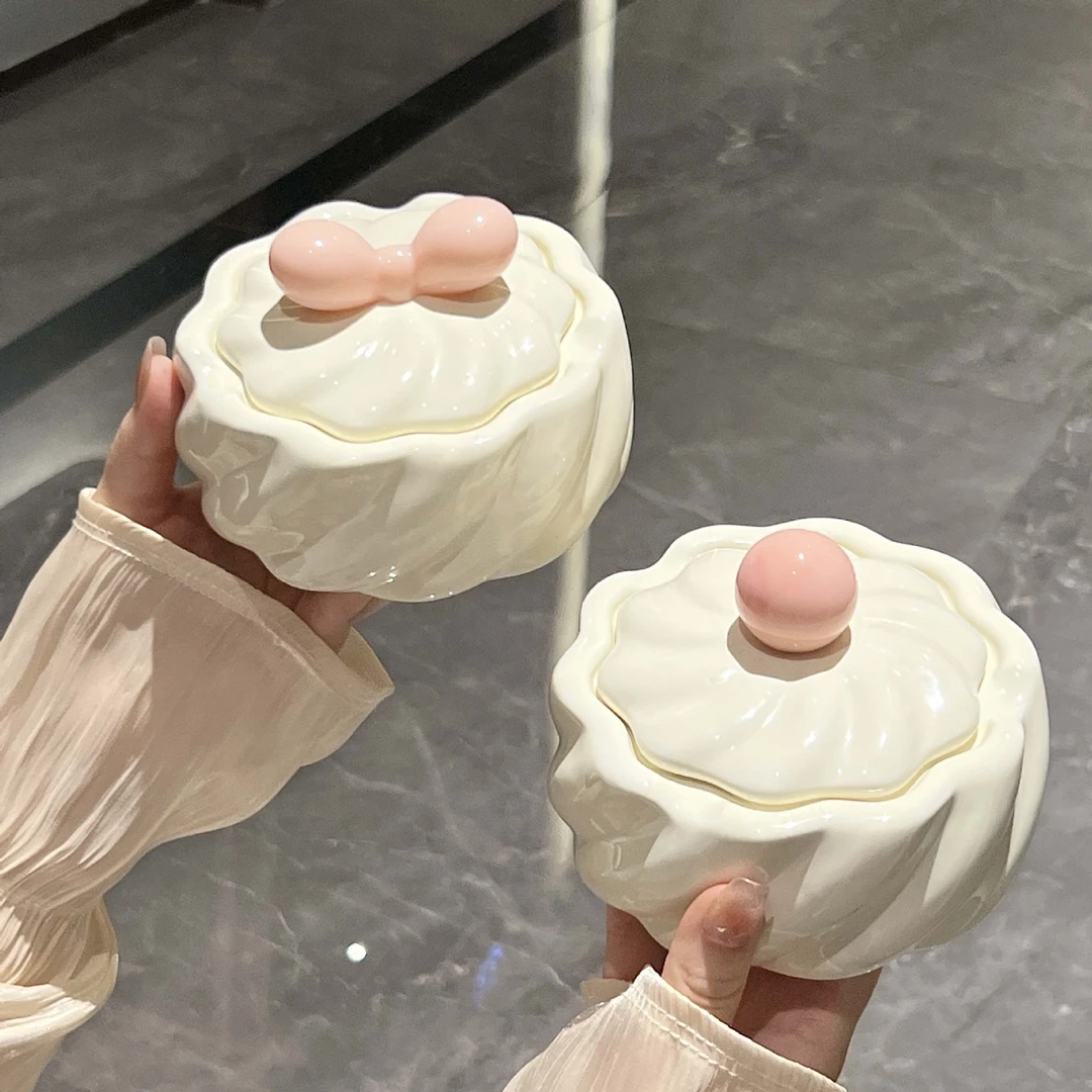 创意陶瓷烟灰缸带盖防飞灰家用客厅轻奢高端大气办公室烟缸高级感