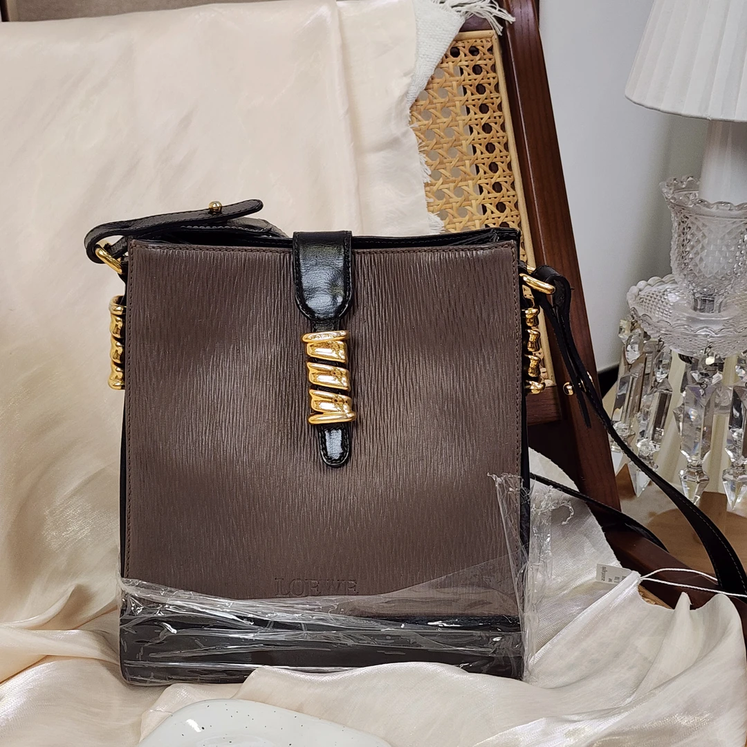 95新 LOEWE/罗意威 蛇骨单肩斜挎包