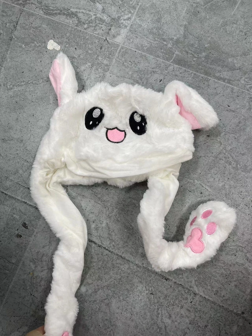 帽子儿童宝宝毛绒挂脖