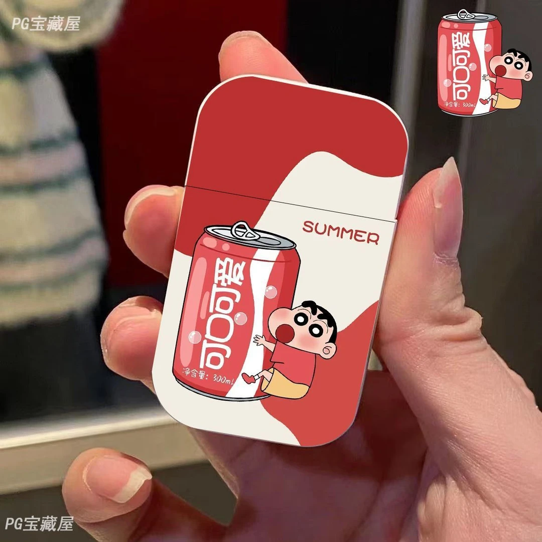 蜡笔小新充气打火机粉色火焰可爱卡通创意高颜值ins潮流送男友