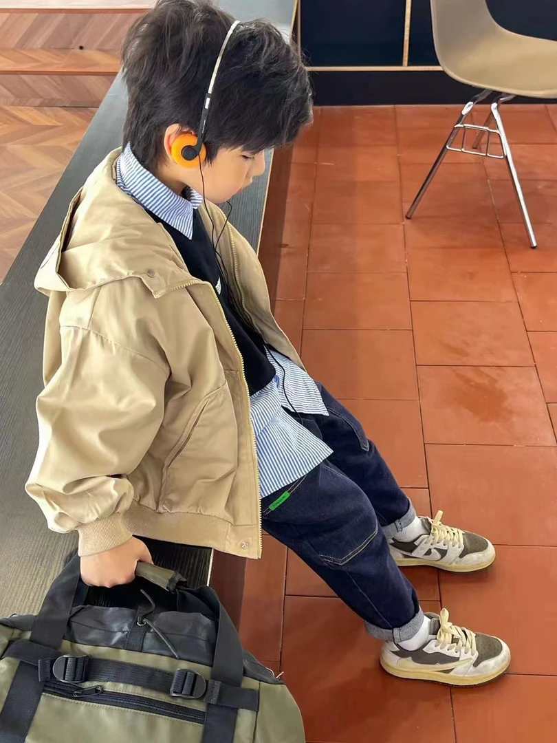 韩版儿童外套风衣童装