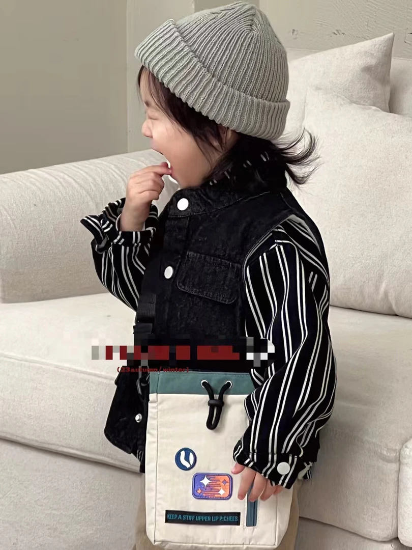 真两件韩版外套牛仔儿童