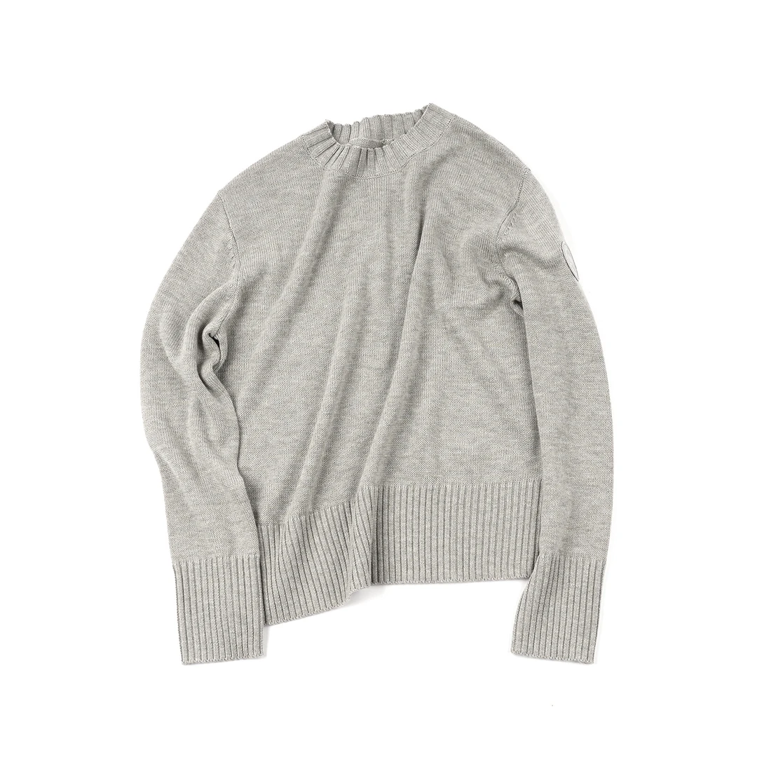 【北极熊长袖毛衣】绵羊毛MYBL48219纯色圆领时尚秋冬套头长袖毛衫