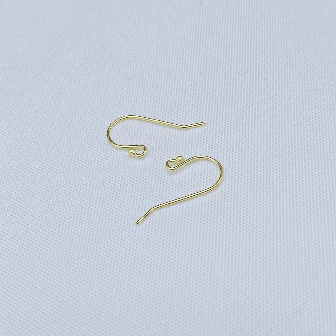 925银耳饰 925 纯银  镀金耳钩