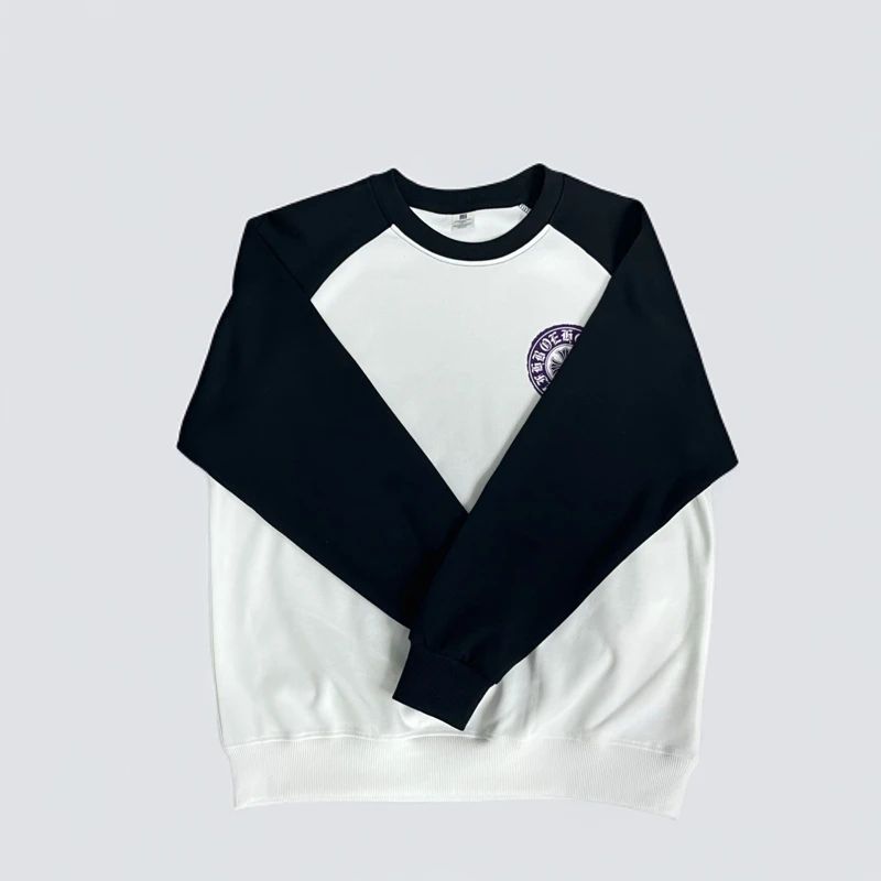 （小罗插肩袖卫衣）2024秋季复合棉圆领长袖卫衣简约百搭休闲上衣