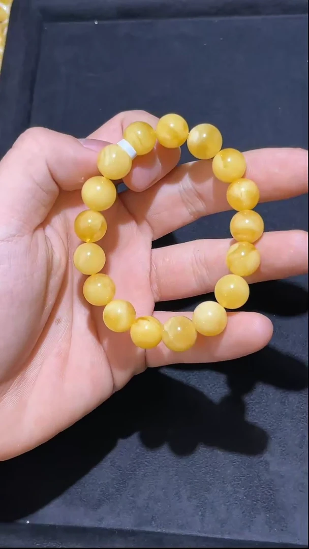 【闪购商品】琥珀手链未镶嵌038蜜蜡11m