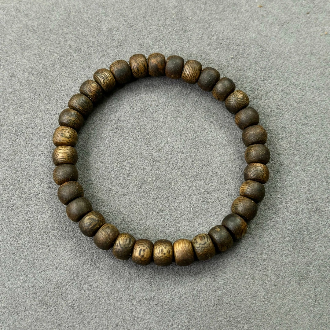 【海南醇化老料】奇楠沉香苹果珠手串S120307