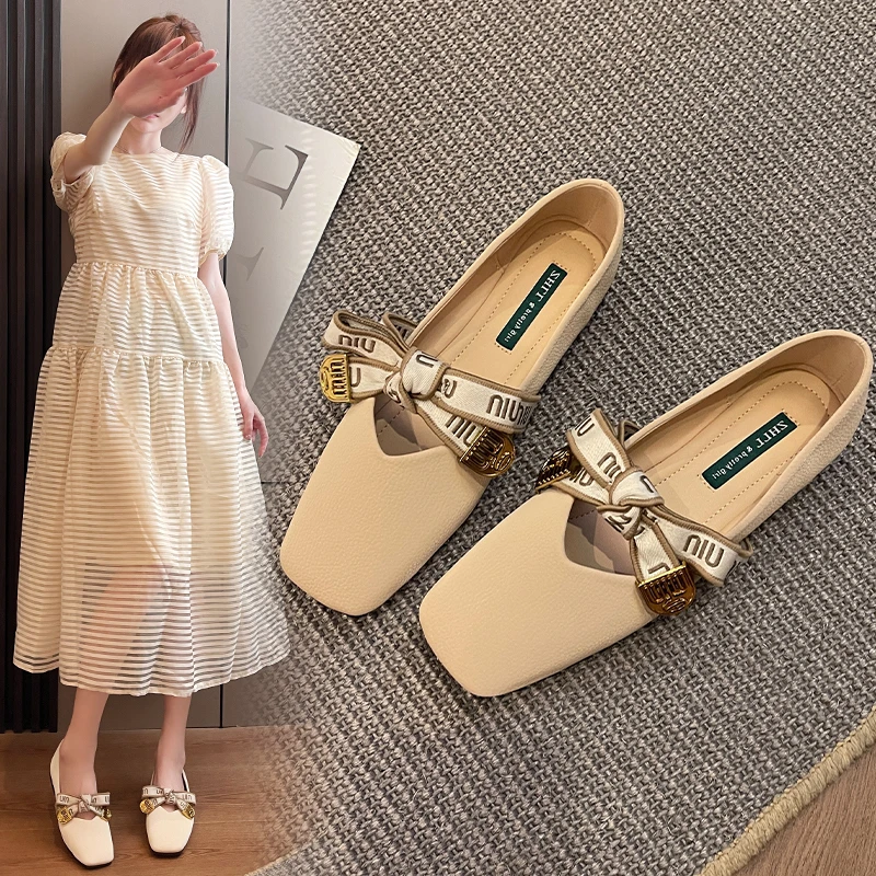 紫幻玲珑玛丽珍平底女单鞋浅口软底女瓢鞋宽脚胖脚大码女鞋时尚